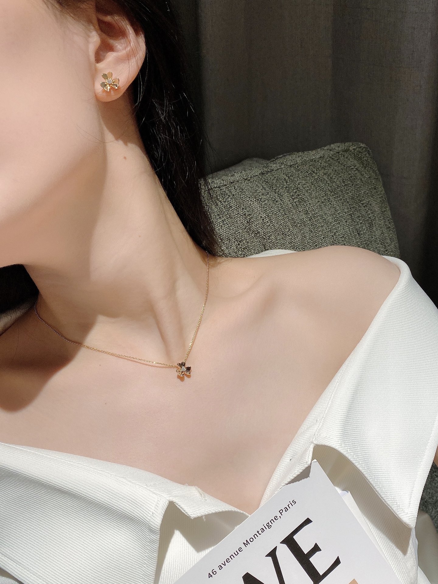 반클리프 프리볼 목걸이,미니 무큐 상세 이미지