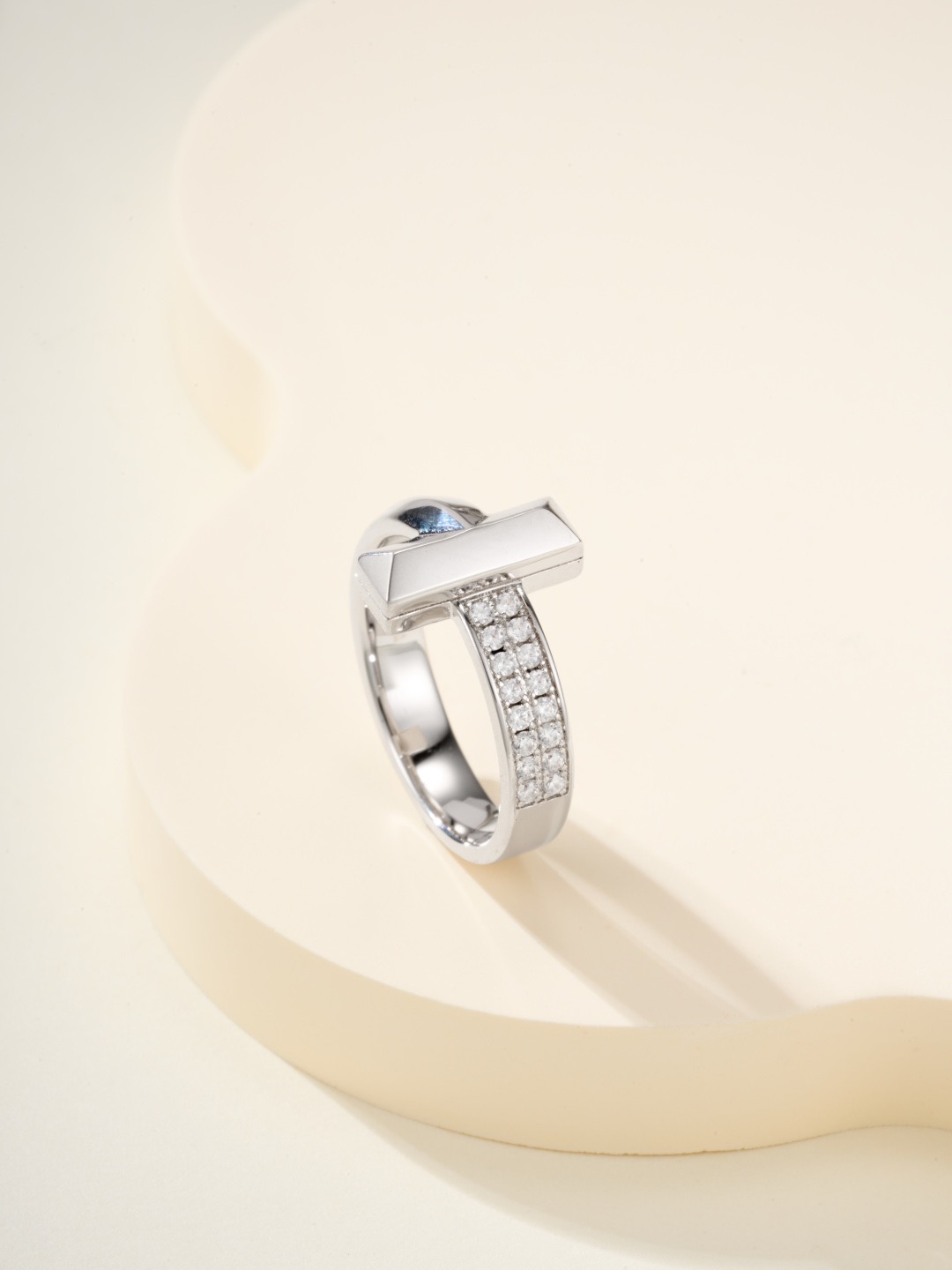 티파니 T반지,와이드 하프파베 상세 이미지