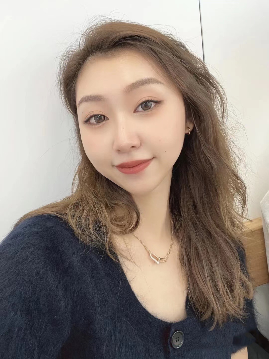 티파니 하드웨어 목걸이,더블체인 파베 상세 이미지